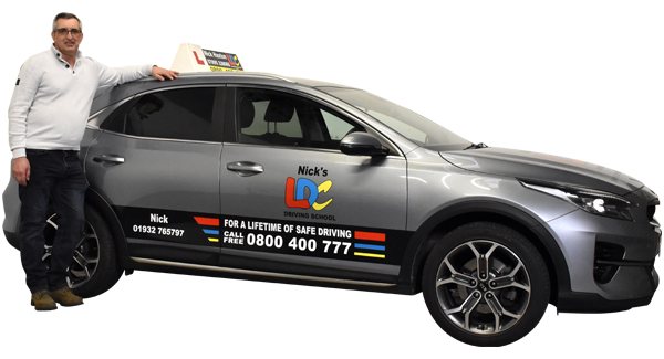 Nick Haxton's driving school car